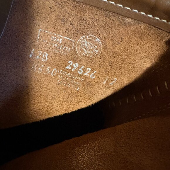 Vintage Mens Hytest Brown Leather Steel Toe Farm Chore Biker Boots Size 12 B main image 6